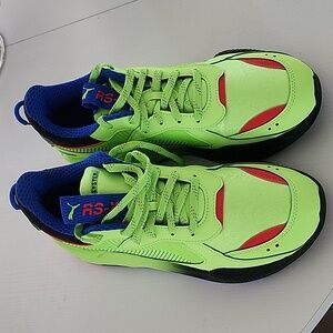 Puma Brand NEW Neon Green and Blue Athletic Shoes
